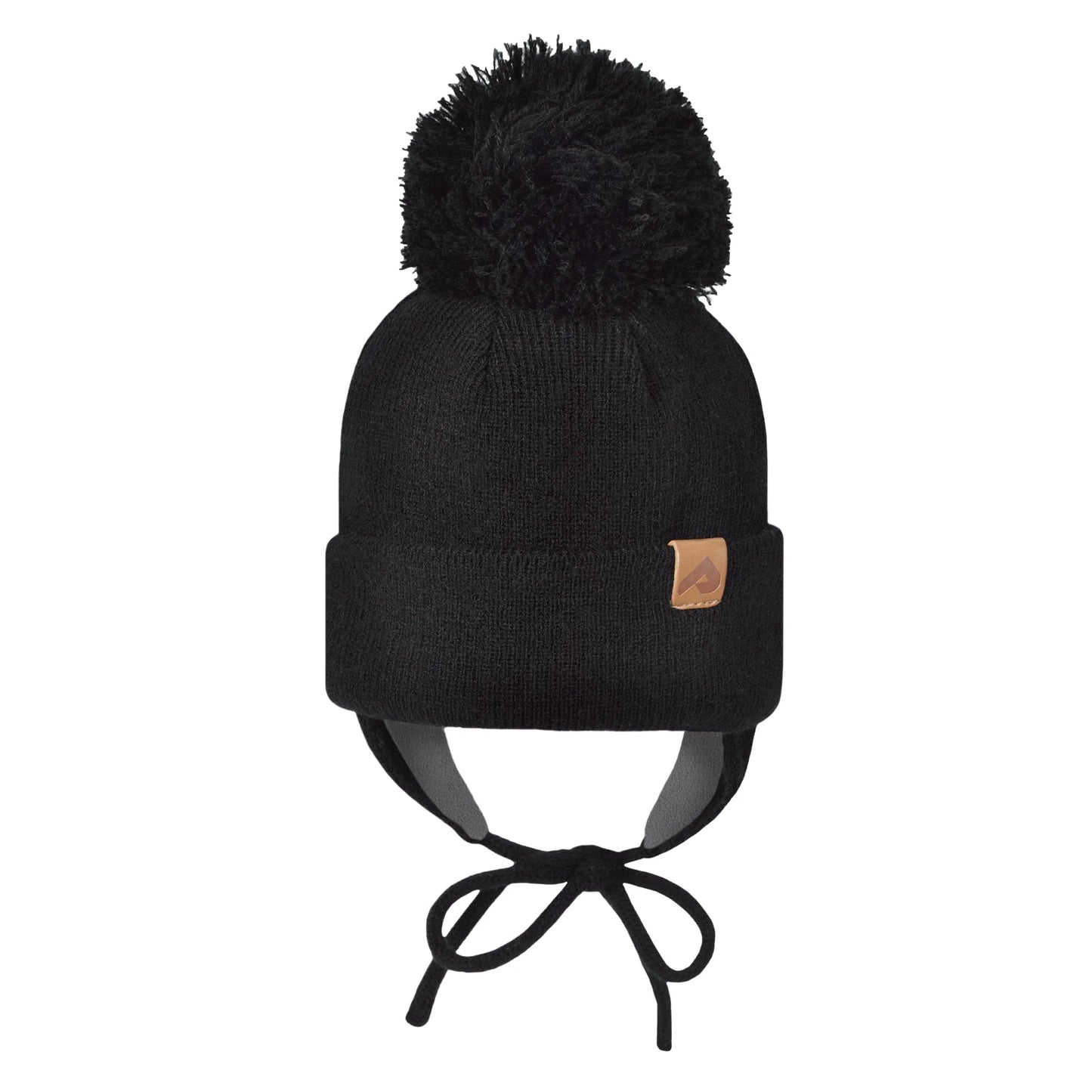 Tuque d’hiver à oreilles - Noir - 0-6 mois à 2/6 ans