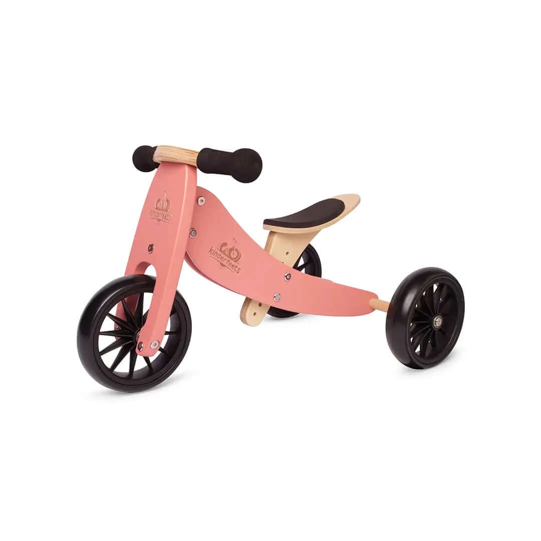 2-EN-1 TINY TOT Tricycle & Vélo d'équilibre - Corail