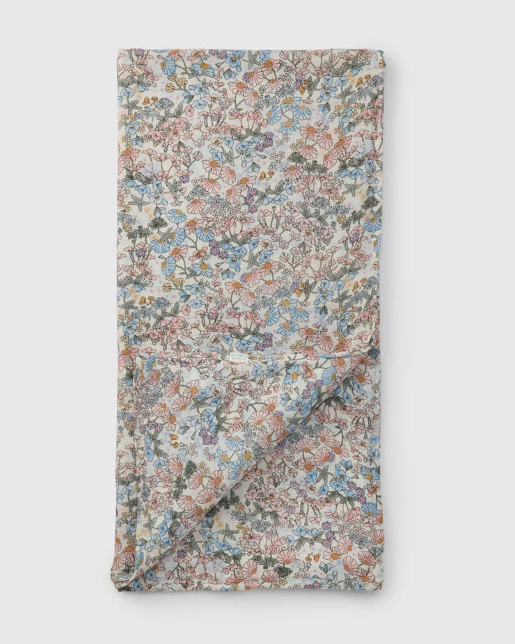Couverture de mousseline de bambou - Jardin anglais