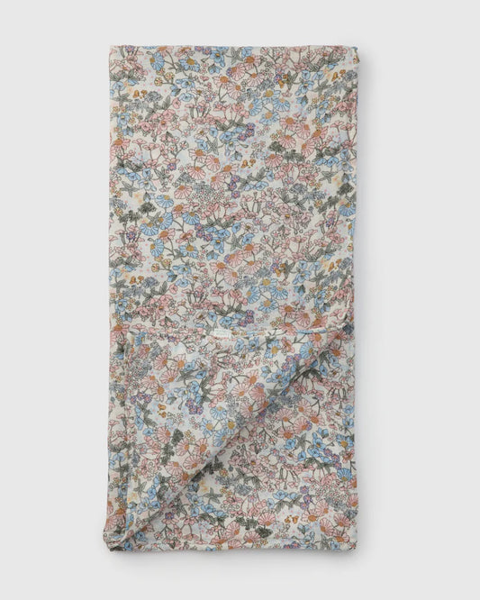 Couverture de mousseline de bambou - Jardin anglais