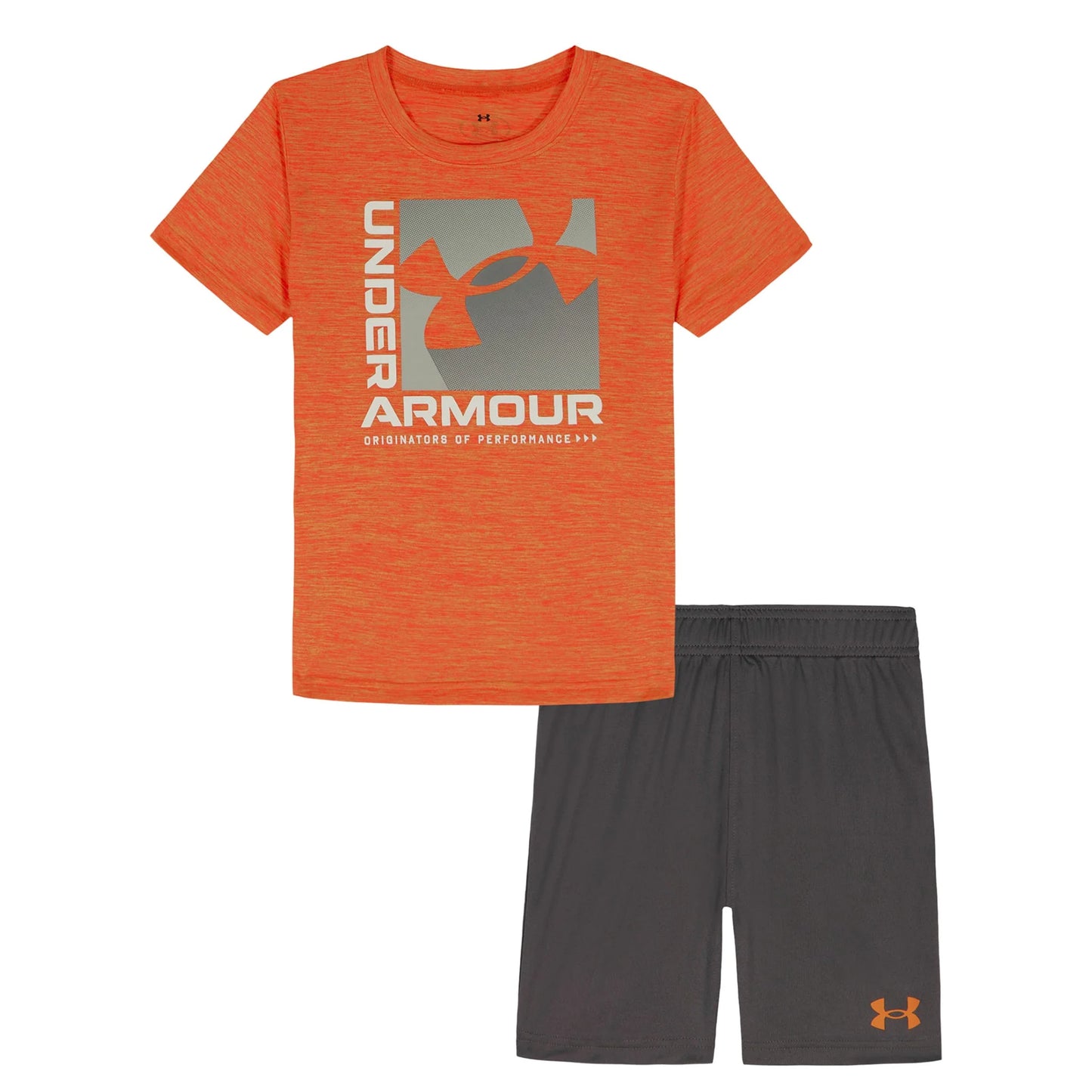 Ensemble t-shirt/short - Gris/Orange - 2 à 7 ans