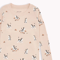 Ensemble pyjama rose à imprimé de chatons -  2 à 7 ans