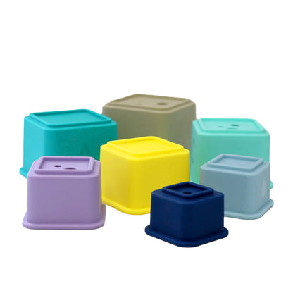 Stäck: Cubes empilables en silicone - Multicolore