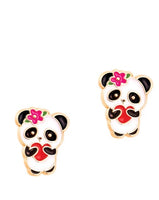 Boucles d'oreilles en étain - Panda 5ans+