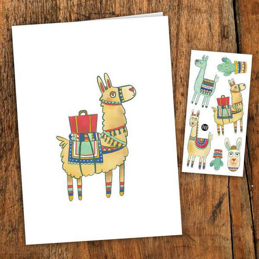 Carte de souhaits - Noah l'alpaga
