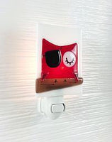 Veilleuse Hibou Pirate Rouge - Pirouette & Cie