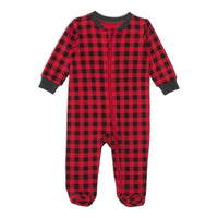 Pyjama 1 pièce «Carreaux» en coton organique E20PA70-033 - 3 à 24 mois