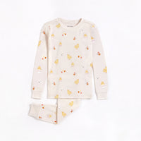 Ensemble pyjama beige à imprimés de poussins(2 pcs.) 2 à 7 ans