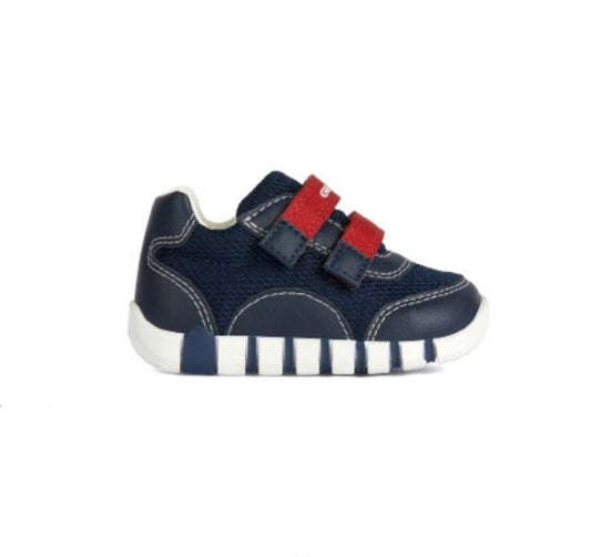 Souliers IUPIDOO Bébé Garçon - Marine/Rouge - 18 à 23