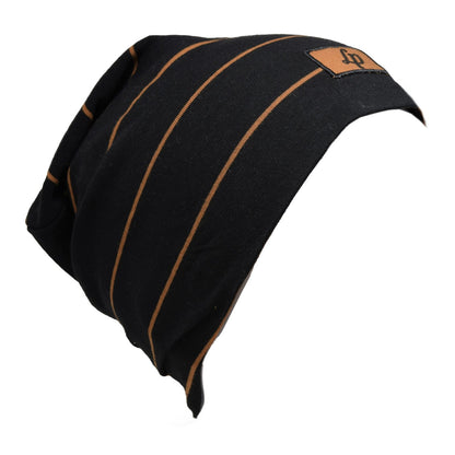 TUQUE BOSTON EN COTON (V20 NOIR & CARAMEL)