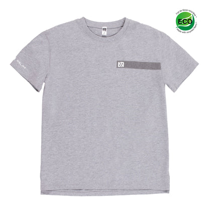 T-shirt - S22L51-04 - Détente - Gris mix - 4 à 16 ans