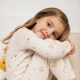Ensemble pyjama beige à imprimés de poussins(2 pcs.) 2 à 7 ans