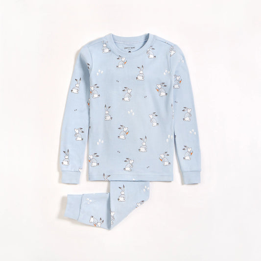 Ensemble pyjama bleu à imprimés de lapins (2 pcs.) 2 à 14 ans