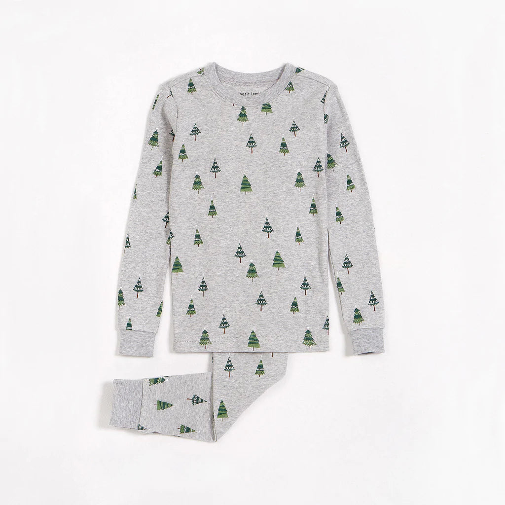 Pyjama Coton Biologique 2 pièces - Sapins de Noël - 12M à 24M