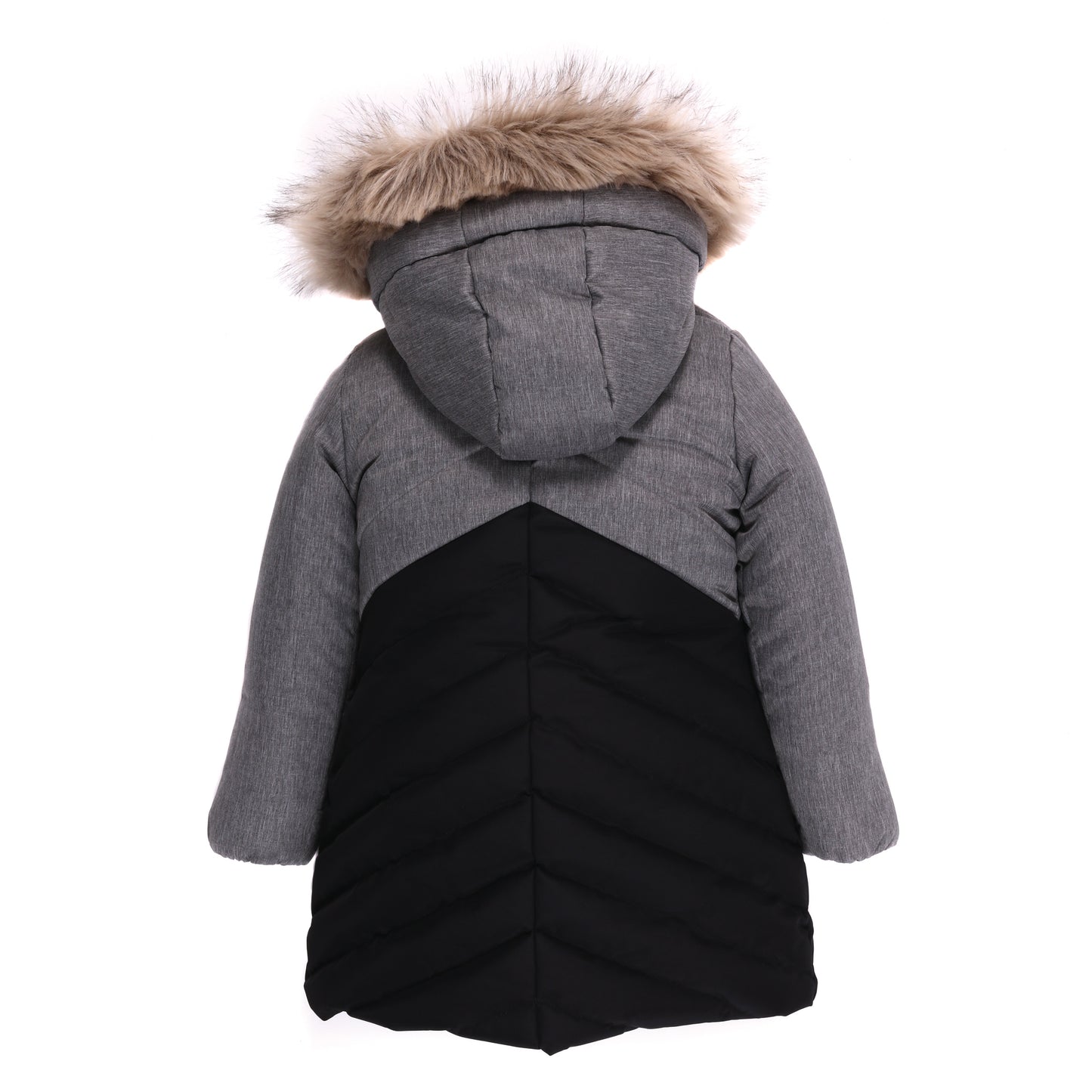 Manteau long pour fille F21M1252 - 3 à 12 ans