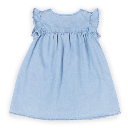 Robe en denim léger  - Dompteuse de léopard - S2352-05 - 6 à 24 mois