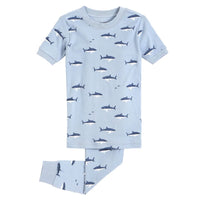 Ensemble pyjama bleu à imprimés de requins (2 pcs.) 2 à 14 ans