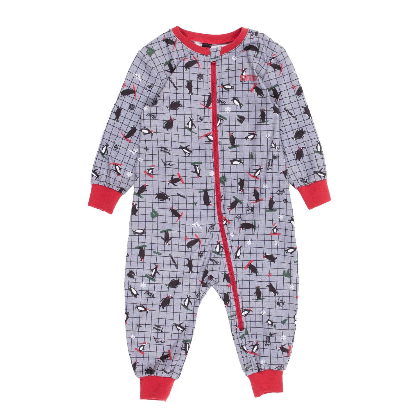 Pyjama 1 pièce - Pingouin - Noel 2022 - F22P109 - 6 à 24 mois