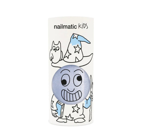 Nailmatic - Vernis à ongles à base d'eau pour enfants- Merlin- Bleu Nacré