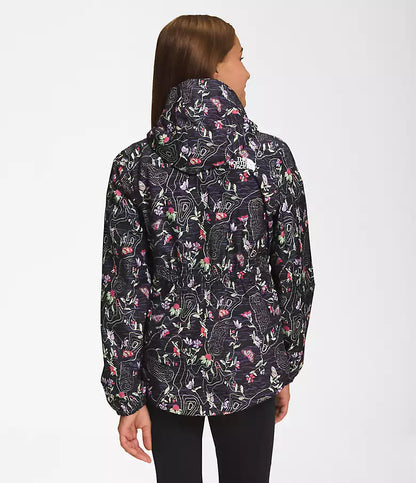 Imperméable Zipline pour fille - Noir imprimé floral - 6 à 16 ans