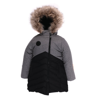 Manteau long pour fille F21M1252 - 3 à 12 ans