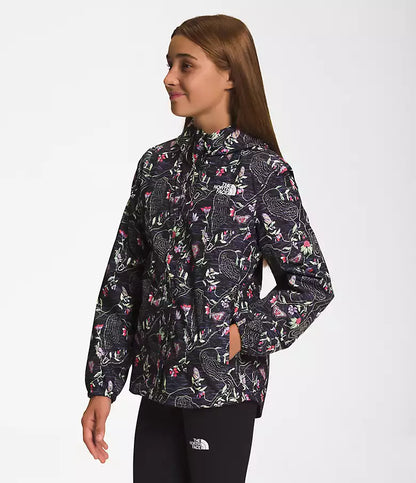 Imperméable Zipline pour fille - Noir imprimé floral - 6 à 16 ans