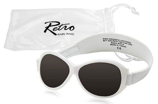 Lunette soleil Kids Adventure Banz RETRO  (2 ans +)- Blanche