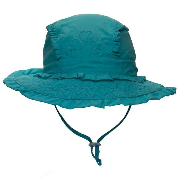 Chapeau de soleil UV à séchage rapide pour fille - Turquoise - Pirouette & Cie