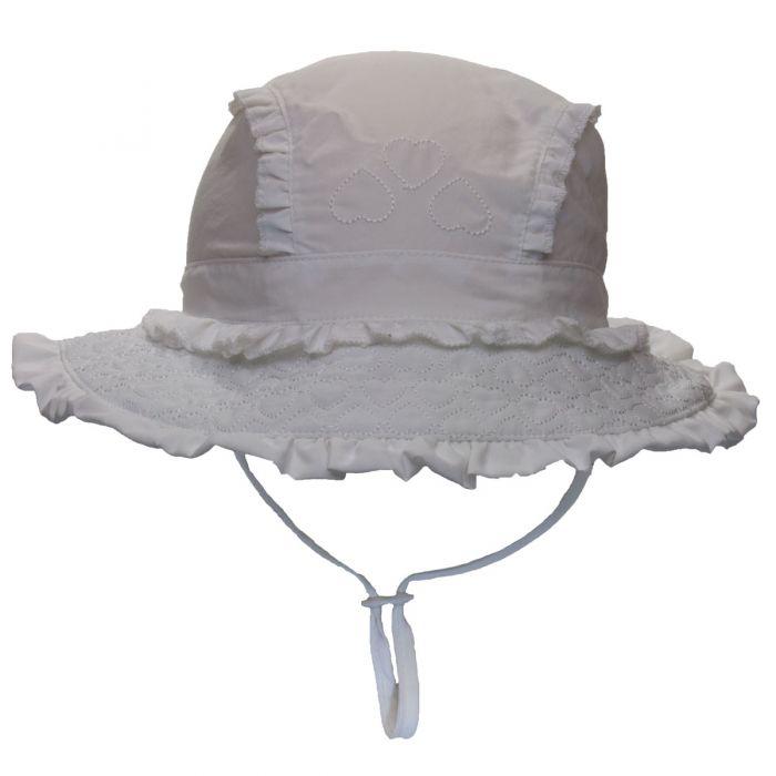 Chapeau de soleil UV à séchage rapide pour fille- Blanc - Pirouette & Cie