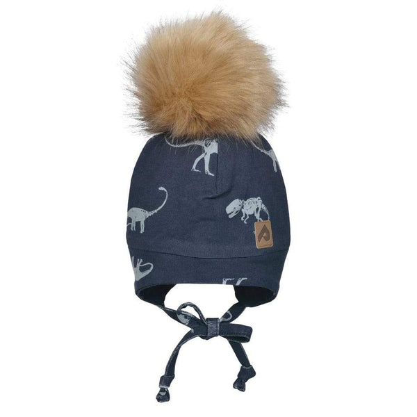 Tuque avec cache-oreilles et pompon - Dinos Marine